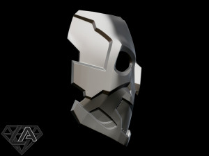 cyberpunk sci-fi demon mask 3D Print Model