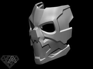 cyberpunk sci-fi demon mask 3D Print Model