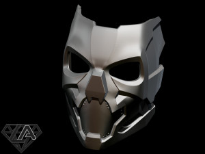 cyberpunk sci-fi demon mask 3D Print Model
