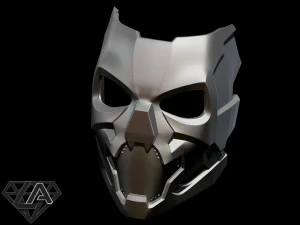 cyberpunk sci-fi demon mask 3D Print Model