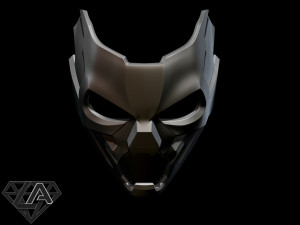 cyberpunk sci-fi demon mask 3D Print Model