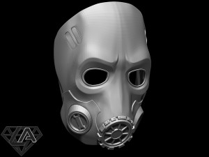 borderlands mask Model Cetak 3D