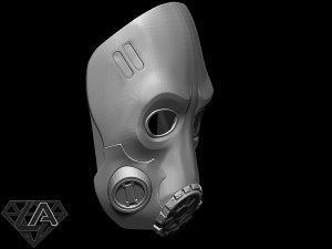 borderlands mask Model Cetak 3D
