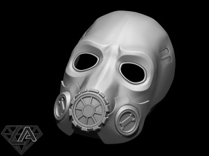 borderlands mask Model Cetak 3D