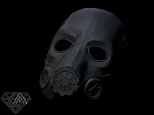 borderlands mask Model Cetak 3D