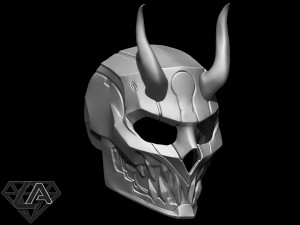 cyberdemon mask 3Dプリントモデル