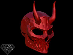 cyberdemon mask 3Dプリントモデル