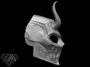 cyberdemon mask 3Dプリントモデル
