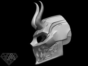 cyberdemon mask 3Dプリントモデル
