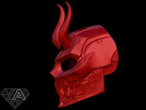 cyberdemon mask 3Dプリントモデル