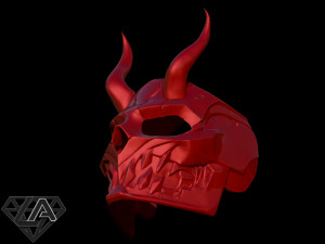 cyberdemon mask 3Dプリントモデル