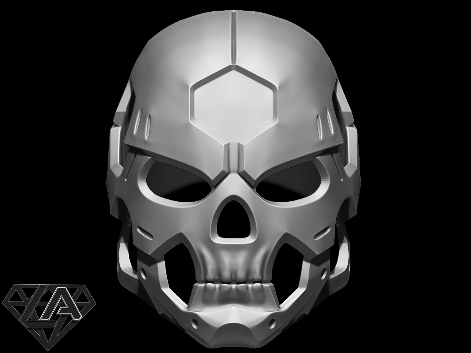 bilim kurgu kafatası kaskı 3D Baskı Modeli .c4d .max .obj .3ds .fbx .stl .blend 