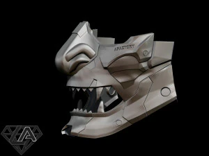 demon cyberoni half mask 3D Print Model