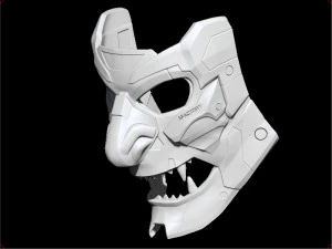 demon cyberoni mask 3D Print Model