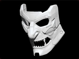 demon cyberoni mask 3D Print Model