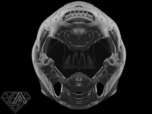 doom eternal helmet 3Dプリントモデル