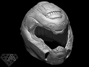 doom eternal helmet 3Dプリントモデル