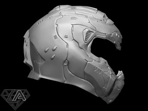 doom eternal helmet 3Dプリントモデル