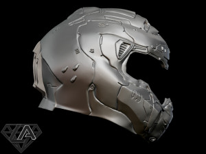 doom eternal helmet 3Dプリントモデル