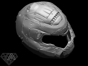 doom eternal helmet 3Dプリントモデル