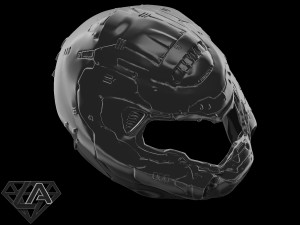 doom eternal helmet 3Dプリントモデル