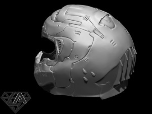 doom eternal helmet 3Dプリントモデル