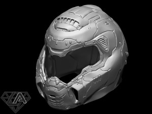 doom eternal helmet 3Dプリントモデル