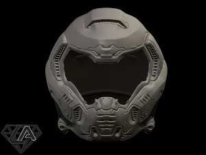 doom 2016 helmet 3D 프린트 모델