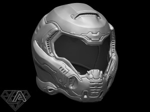 doom 2016 helmet 3D 프린트 모델