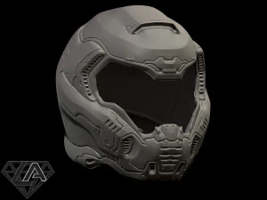 doom 2016 helmet 3D Print Model