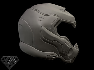 doom 2016 helmet 3D 프린트 모델