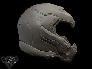 doom 2016 helmet 3D Print Model