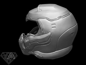 doom 2016 helmet 3D Print Model
