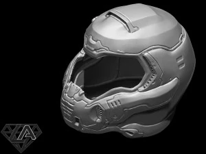 doom 2016 helmet 3D Print Model