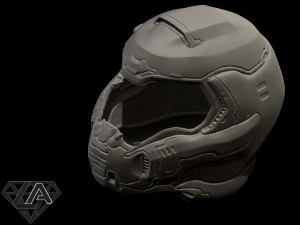 doom 2016 helmet 3D Print Model