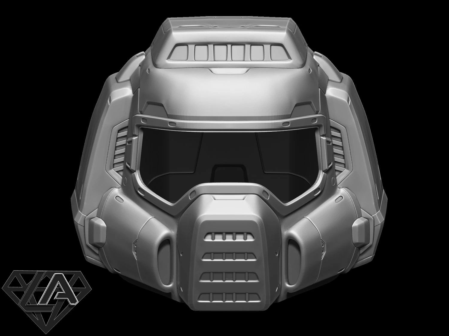 doomguy classic helmet 3D Print Model .c4d .max .obj .3ds .fbx .stl .blend 