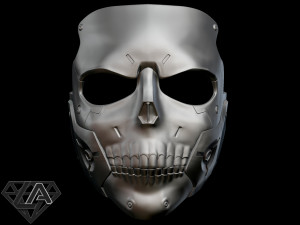 death stranding die hardman skull sci fi mask Modello di stampa 3D