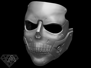 death stranding die hardman skull sci fi mask Modello di stampa 3D