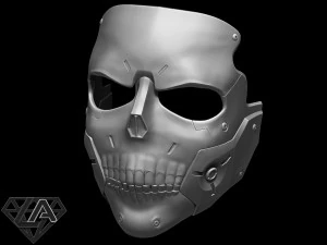 death stranding die hardman skull sci fi mask 3D Print Model