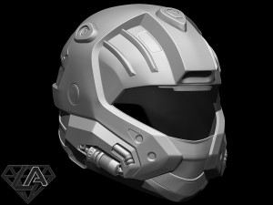 halo cqb helmet Model do druku 3D