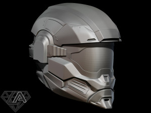 halo hazop helmet 3Dプリントモデル