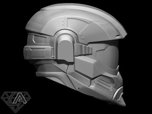 halo hazop helmet 3Dプリントモデル