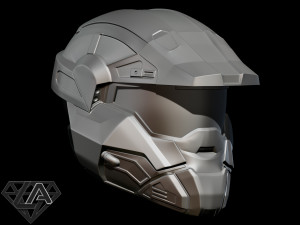 halo commando helmet 3D printmodel