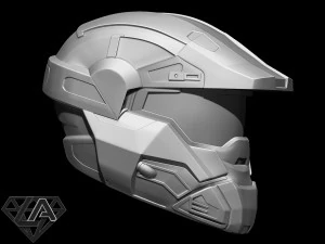 halo commando helmet 3D Print Model