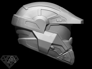 halo commando helmet 3D Print Model