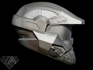 halo commando helmet 3D Print Model