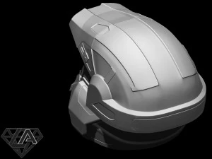 halo commando helmet 3D Print Model