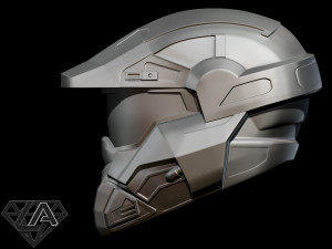 halo commando helmet 3D printmodel