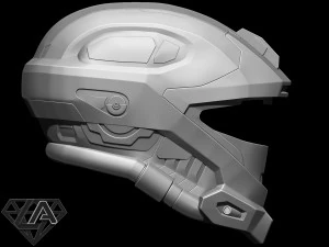 halo recon helmet 3D Print Model