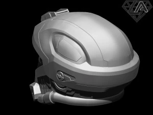 halo recon helmet 3D Print Model